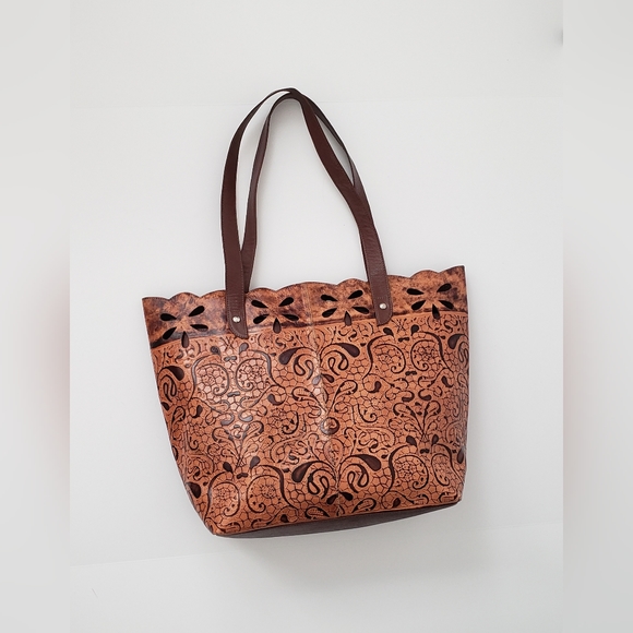 Leather Tote - Picture 1 of 12